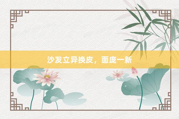 沙发立异换皮，面庞一新